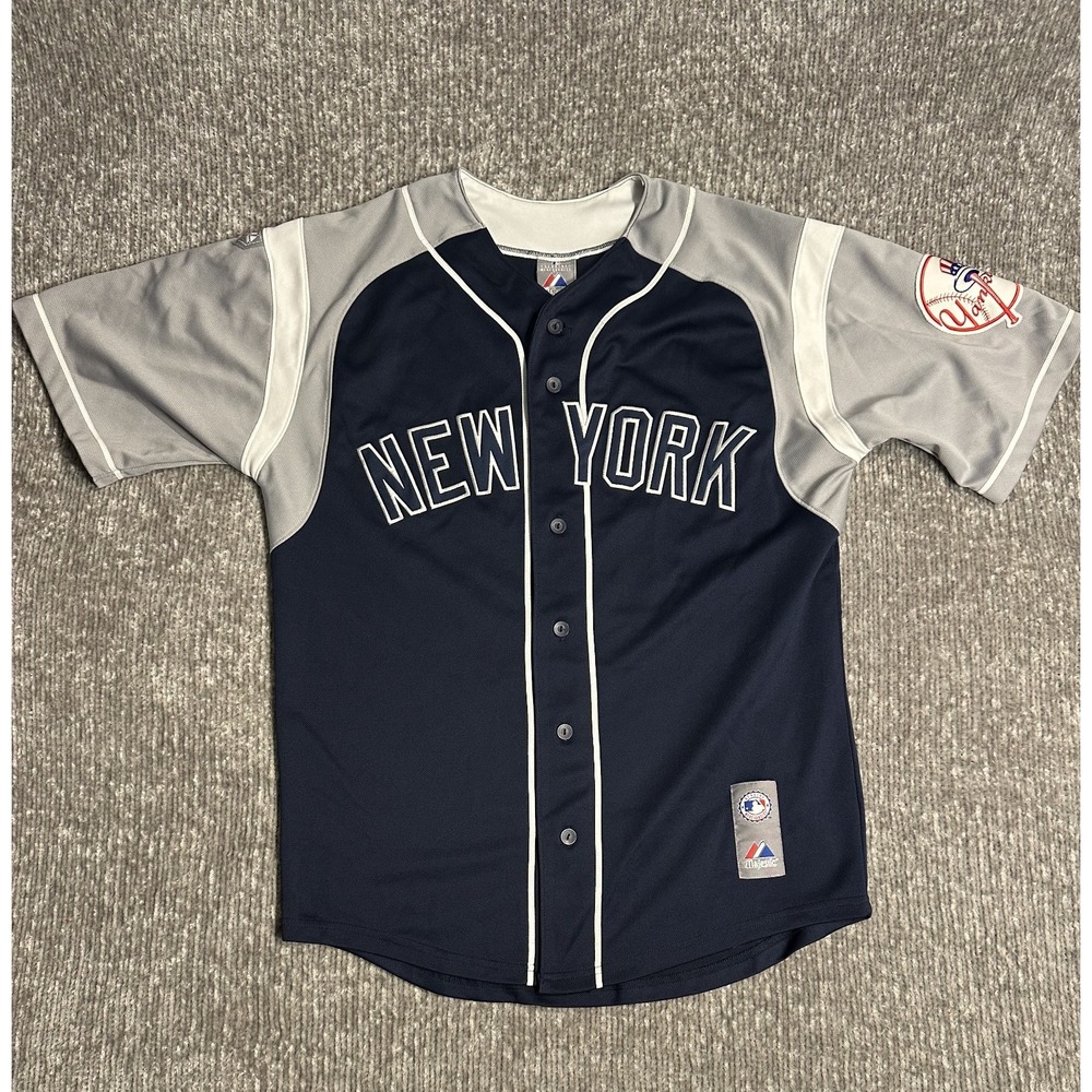 Majestic New York Yankees Alternate Jersey #18 Johnny Damon Rare HTF Medium